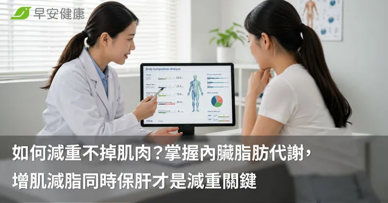如何減重不掉肌肉？掌握內臟脂肪代謝，增肌減脂同時保肝才是減重關鍵