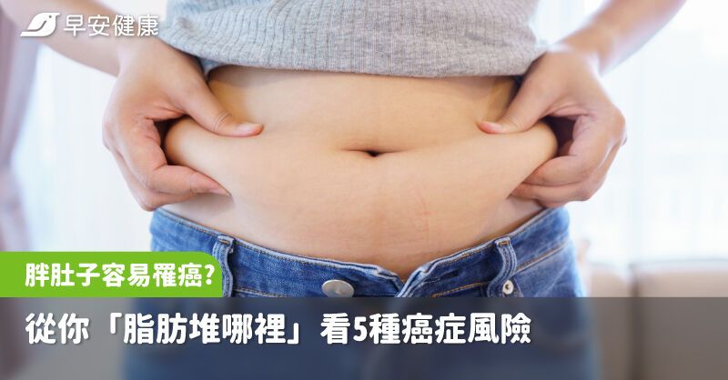 胖在肚子的人更容易罹癌？從你「脂肪堆哪裡」看5種癌症風險