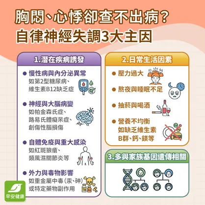 自律神經失調多久會好？6大症狀與4招改善自律神經失調