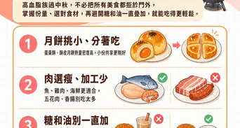 高血脂族中秋美食這樣選！3個飲食技巧吃得更輕鬆