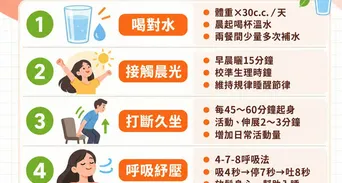 慢性發炎如何改善？5大抗發炎習慣從喝水、睡眠到運動一次看