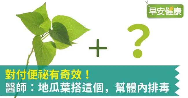 對付便祕有奇效！醫師：地瓜葉搭這個，幫體內排毒