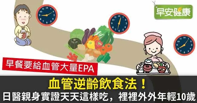 血管逆齡飲食法！日醫親身實證天天這樣吃，裡裡外外年輕10歲