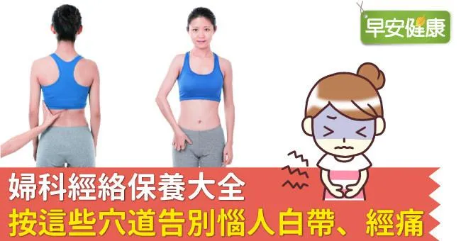 婦科經絡保養大全，按這些穴道告別惱人白帶、經痛