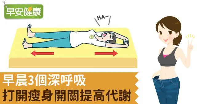 早晨3個深呼吸，打開瘦身開關提高代謝
