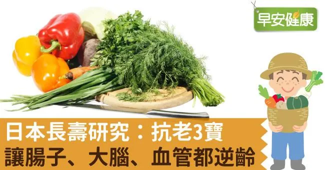 日本長壽研究：抗老3寶讓腸子、大腦、血管都逆齡