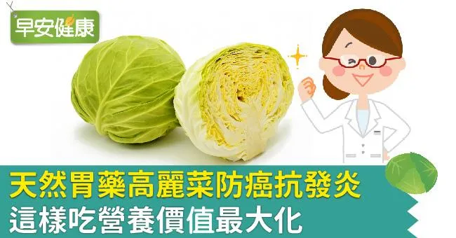 天然胃藥高麗菜防癌抗發炎，這樣吃營養價值最大化