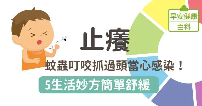 止癢：蚊蟲叮咬抓過頭當心感染！5日常妙方簡單舒緩