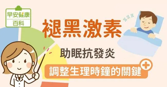 褪黑激素：助眠抗發炎！調整生理時鐘的關鍵