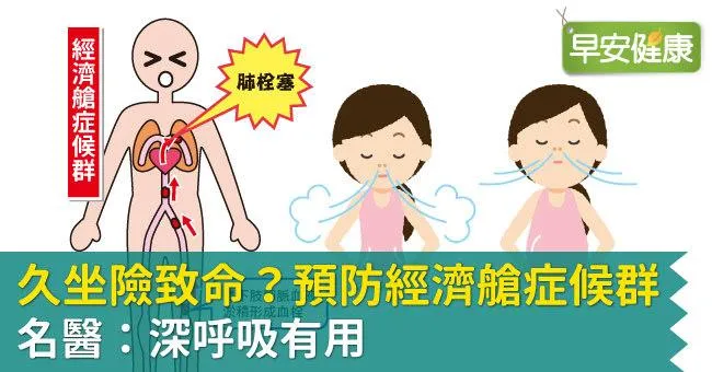 久坐險致命？預防經濟艙症候群，名醫：深呼吸有用