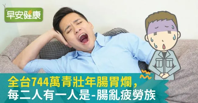 全台744萬青壯年腸胃爛，每二人有一人是-腸亂疲勞族