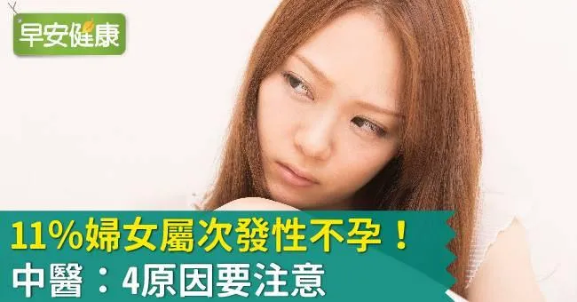 11％婦女屬次發性不孕！中醫：4原因要注意