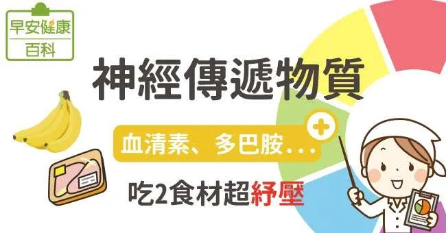 神經傳遞物質：血清素、多巴胺...吃2食材超紓壓