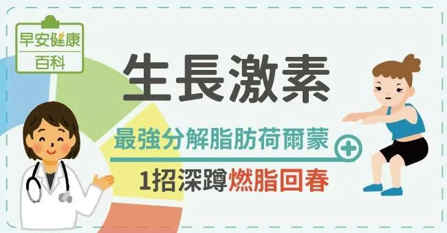 生長激素：最強分解脂肪荷爾蒙！1招深蹲燃脂回春