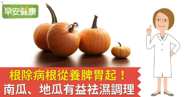 根除病根從養脾胃起！南瓜、地瓜有益袪濕調理