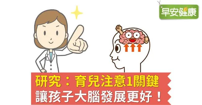 研究：育兒注意1關鍵，讓孩子大腦發展更好！