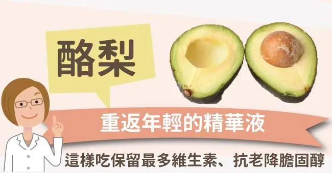 酪梨這樣吃保留最多維生素、抗老降膽固醇