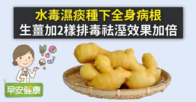 水毒濕痰種下全身病根，生薑加2樣排毒祛溼效果加倍