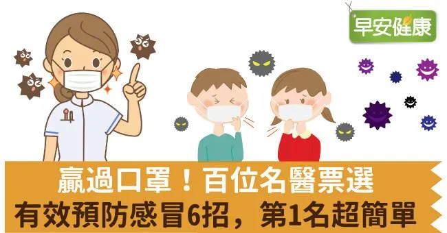 贏過口罩！百位名醫票選有效預防感冒6招，第1名超簡單