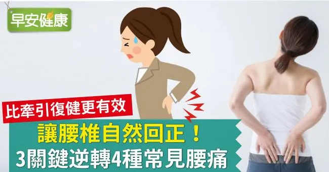 讓腰椎自然回正！3關鍵逆轉4種常見腰痛