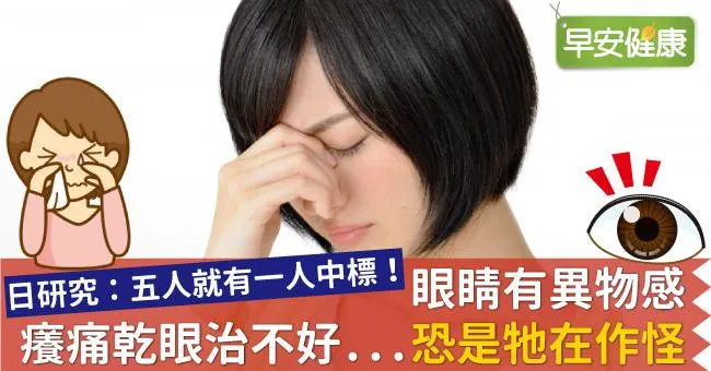 眼睛有異物感、癢痛乾眼治不好...恐是牠在作怪