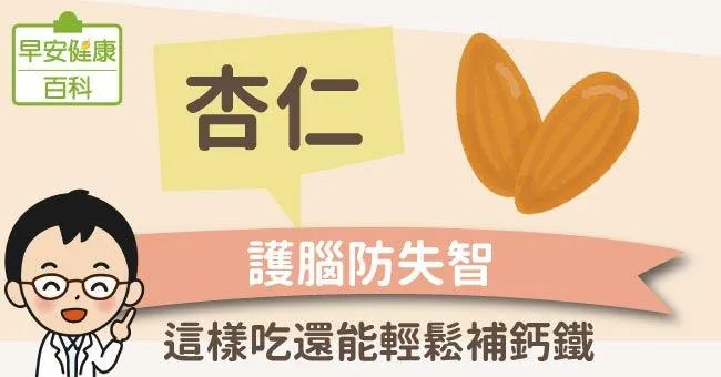 杏仁護腦防失智！杏仁牛奶抗初老，美顏補鈣鐵