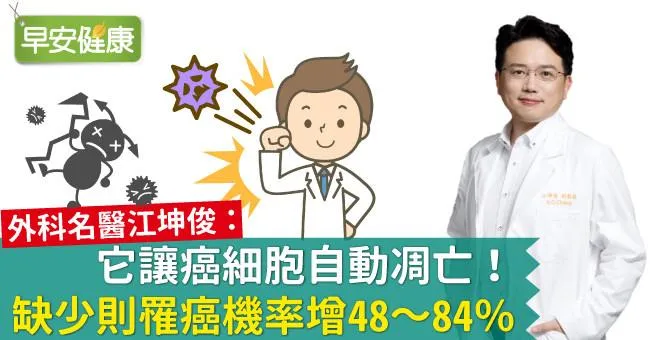 它讓癌細胞自動凋亡！缺少則罹癌機率增48～84％