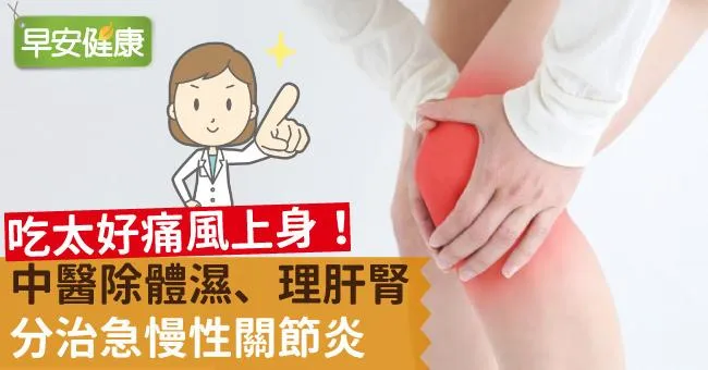 吃太好痛風上身！中醫除體濕、理肝腎分治急慢性關節炎