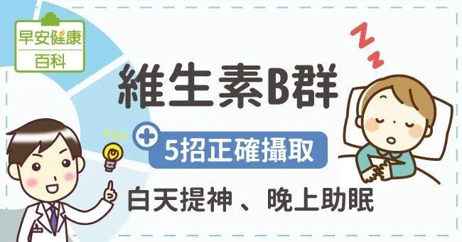維生素B群：5招正確攝取，白天提神、晚上助眠