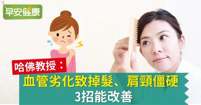 哈佛教授：血管劣化致掉髮、肩頸僵硬，3招能改善
