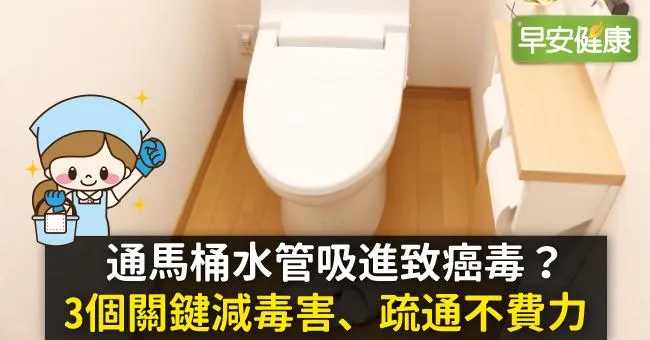 通馬桶水管吸進致癌毒？3個關鍵減毒害、疏通不費力