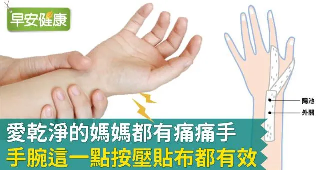 手腕痛，是媽媽手嗎？自己改善手腕痛，正確按壓就有效