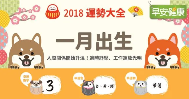 【2018運勢大全】一月出生：適時紓壓、工作運放光明