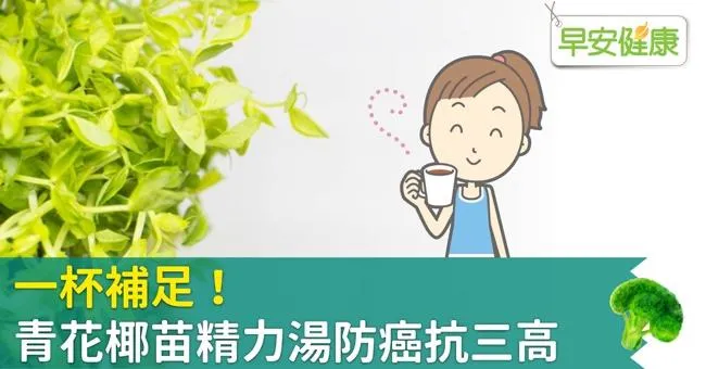 一杯補足！青花椰苗精力湯防癌抗三高