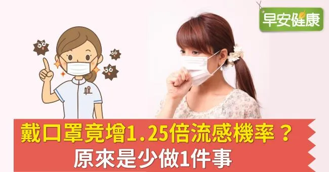 戴口罩竟增1.25倍流感機率？原來是少做1件事
