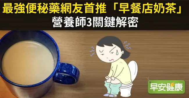 最強便秘藥網友首推「早餐店奶茶」！營養師3關鍵解密