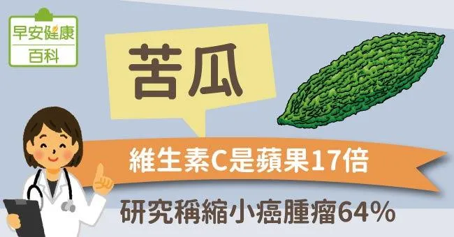 苦瓜：維生素C是蘋果17倍，研究稱縮小癌腫瘤64％