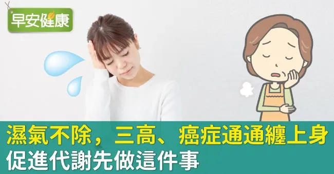 濕氣不除，三高、癌症通通纏上身！促進代謝先做這件事