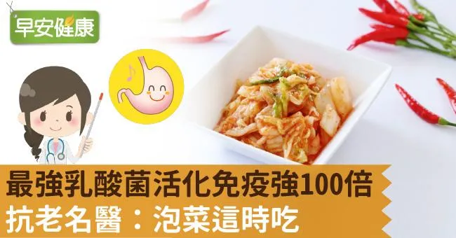 最強乳酸菌活化免疫強100倍！抗老名醫：泡菜這時吃
