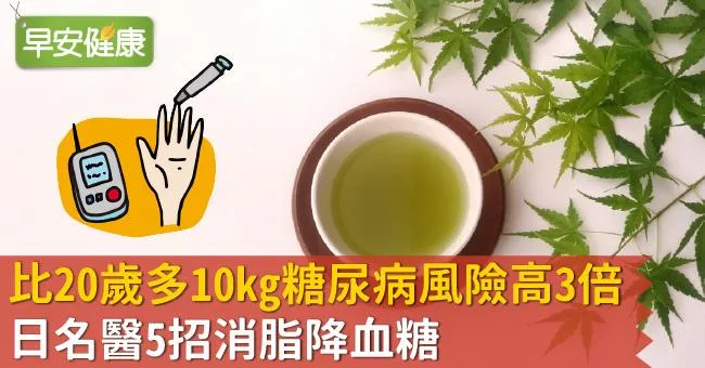 比20歲多10kg糖尿病風險高3倍！日名醫5招消脂降血糖