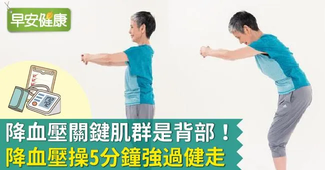 降血壓關鍵肌群是背部！降血壓操5分鐘強過健走