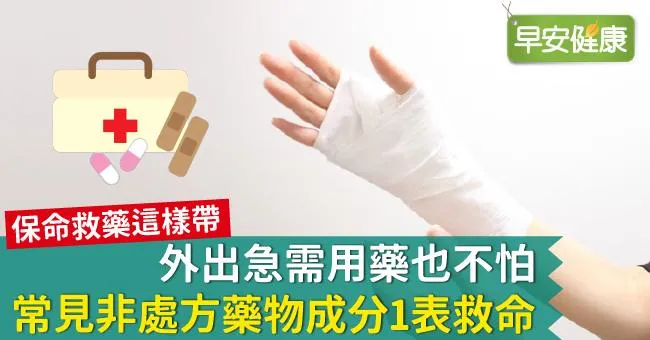 外出急需用藥也不怕！常見非處方藥物成分1表救命