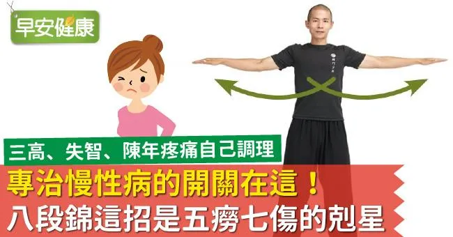專治慢性病的開關在這！八段錦這招是五癆七傷的剋星