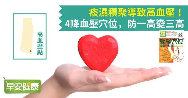 痰濕積聚導致高血壓！4降血壓穴位，防一高變三高