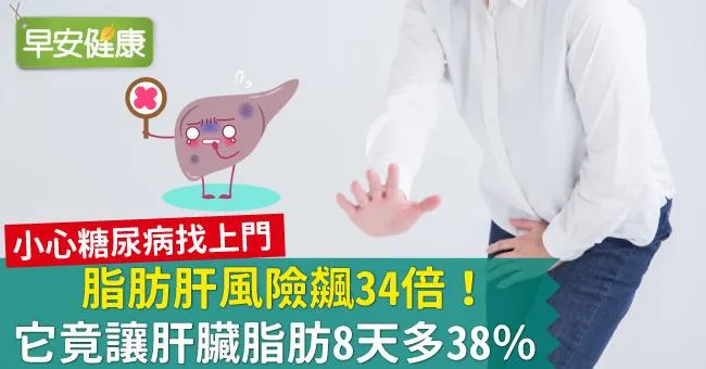 脂肪肝風險飆34倍！它竟讓肝臟脂肪8天多38％