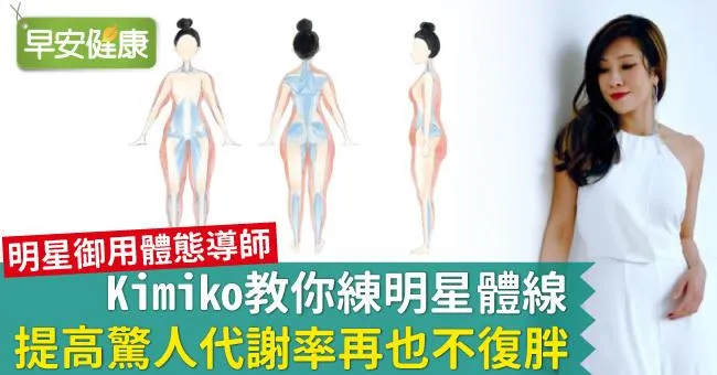 Kimiko教你練明星體線，提高驚人代謝率再也不復胖