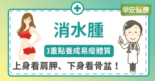 消水腫：上身看肩胛、下身看骨盆！3重點養成易瘦體質