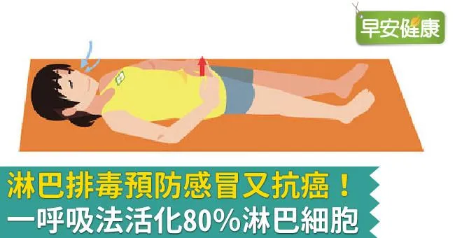 淋巴排毒預防感冒又抗癌！一呼吸法活化80％淋巴細胞