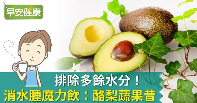 排除多餘水分！消水腫魔力飲：酪梨蔬果昔