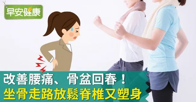 改善腰痛、骨盆回春！坐骨走路放鬆脊椎又塑身